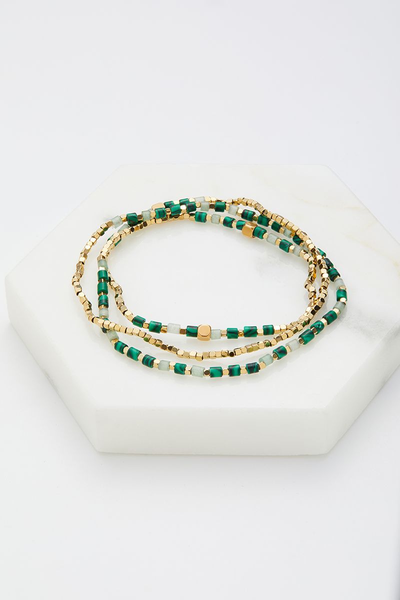 Zafino Ophelia Wrap Bracelet - Jade