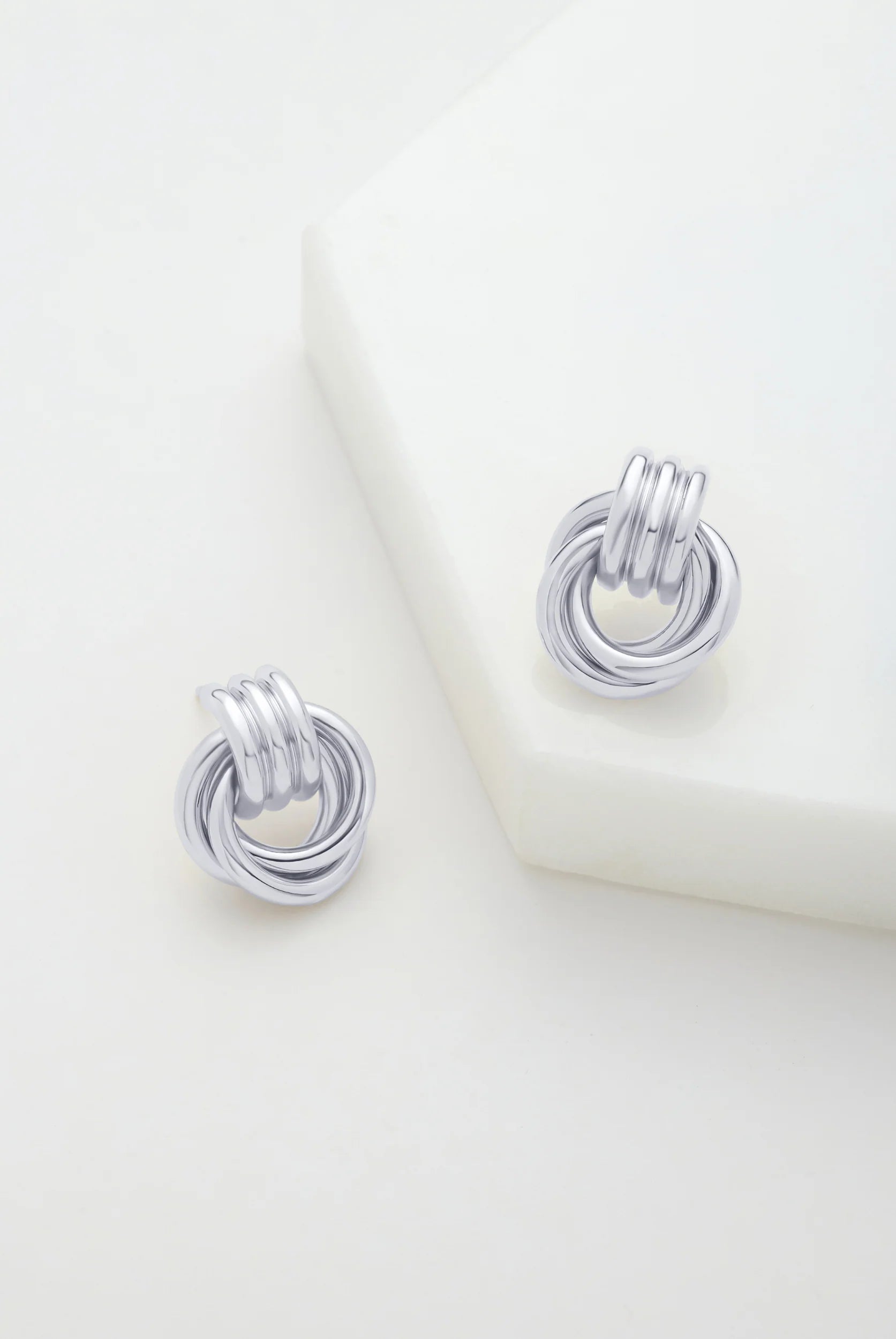 Zafino Poppy Earrings- Silver