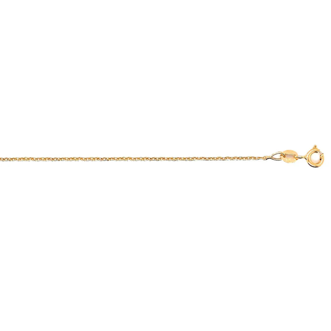 9ct Yellow Gold Italian Oval Link Chain 0.90mm