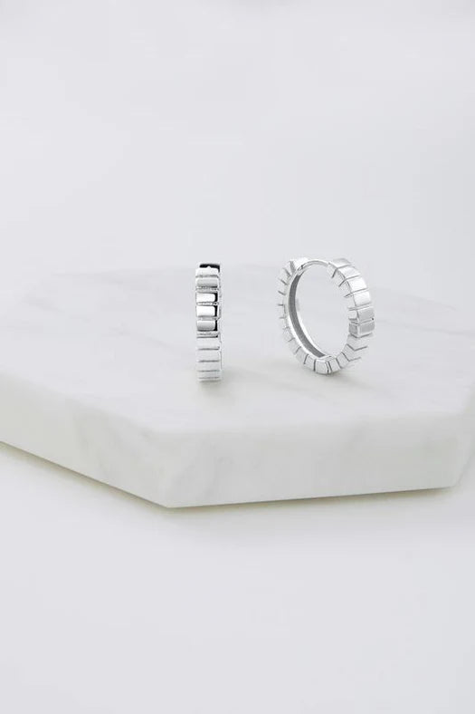 Zafino Willow Hoop - Silver