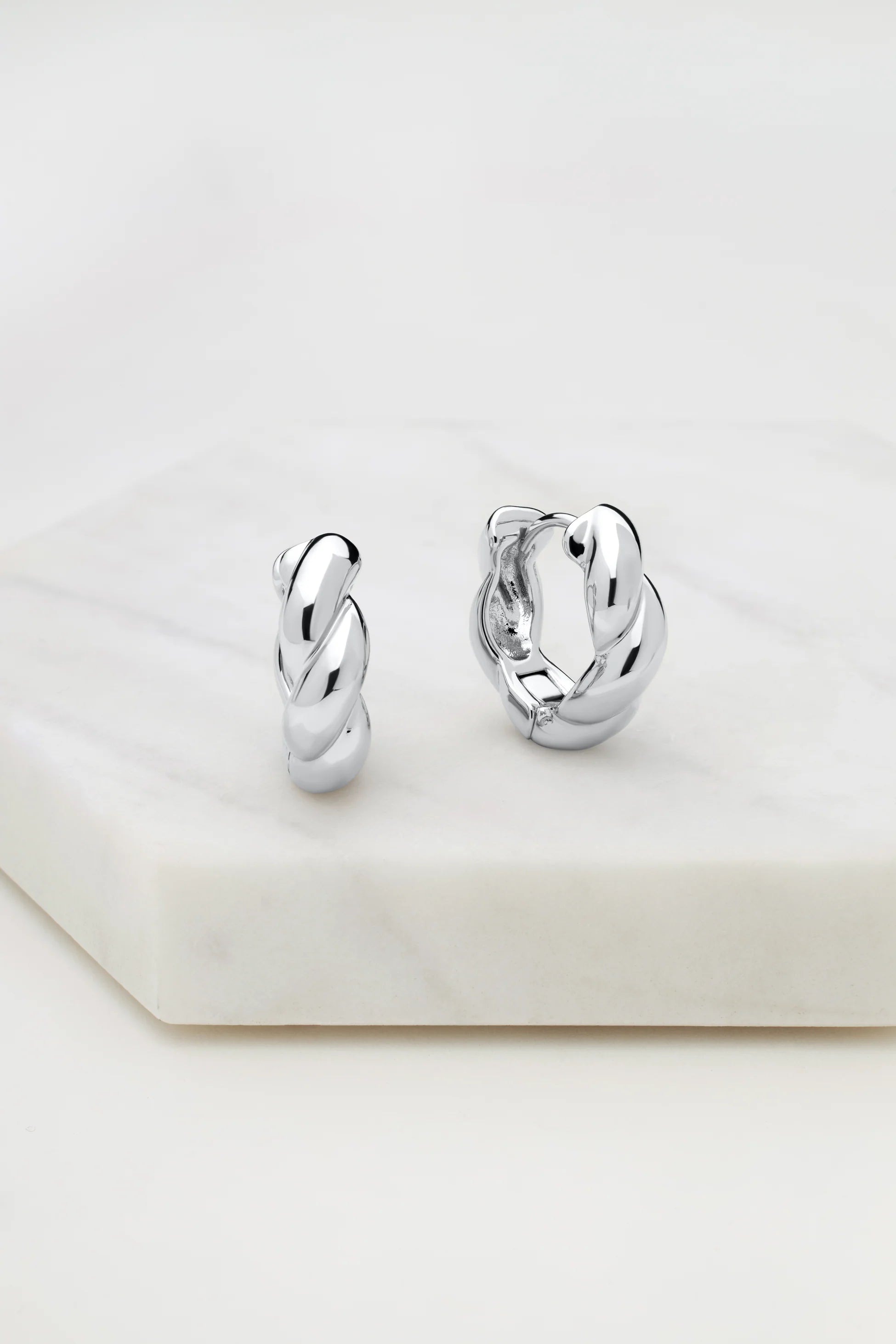 Zafino Maya Hoop- Silver