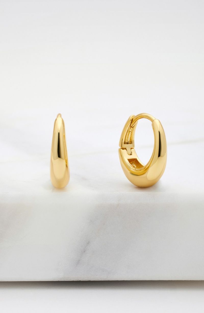 Zafino Cleo Hoop - Small/ Gold