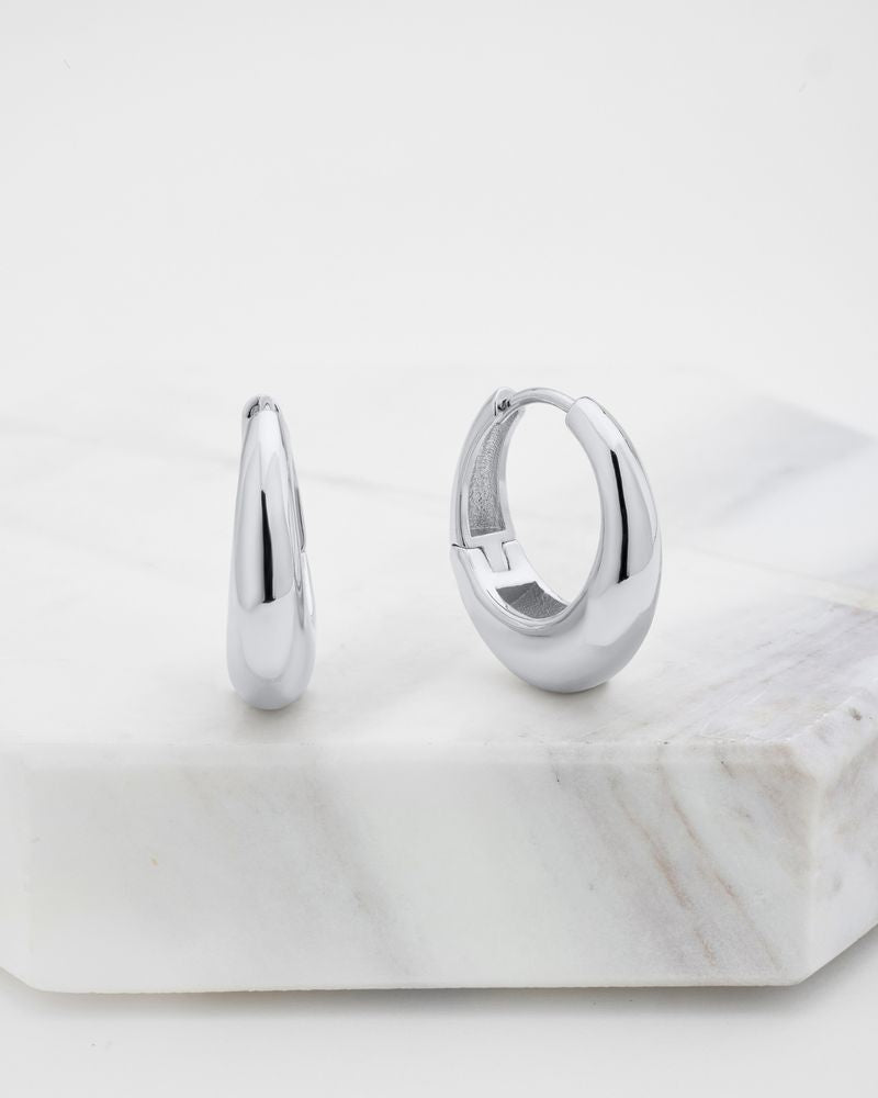 Zafino Cleo Hoop Medium - Silver
