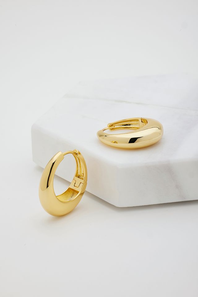 Zafino Cleo Hoop - Large Gold