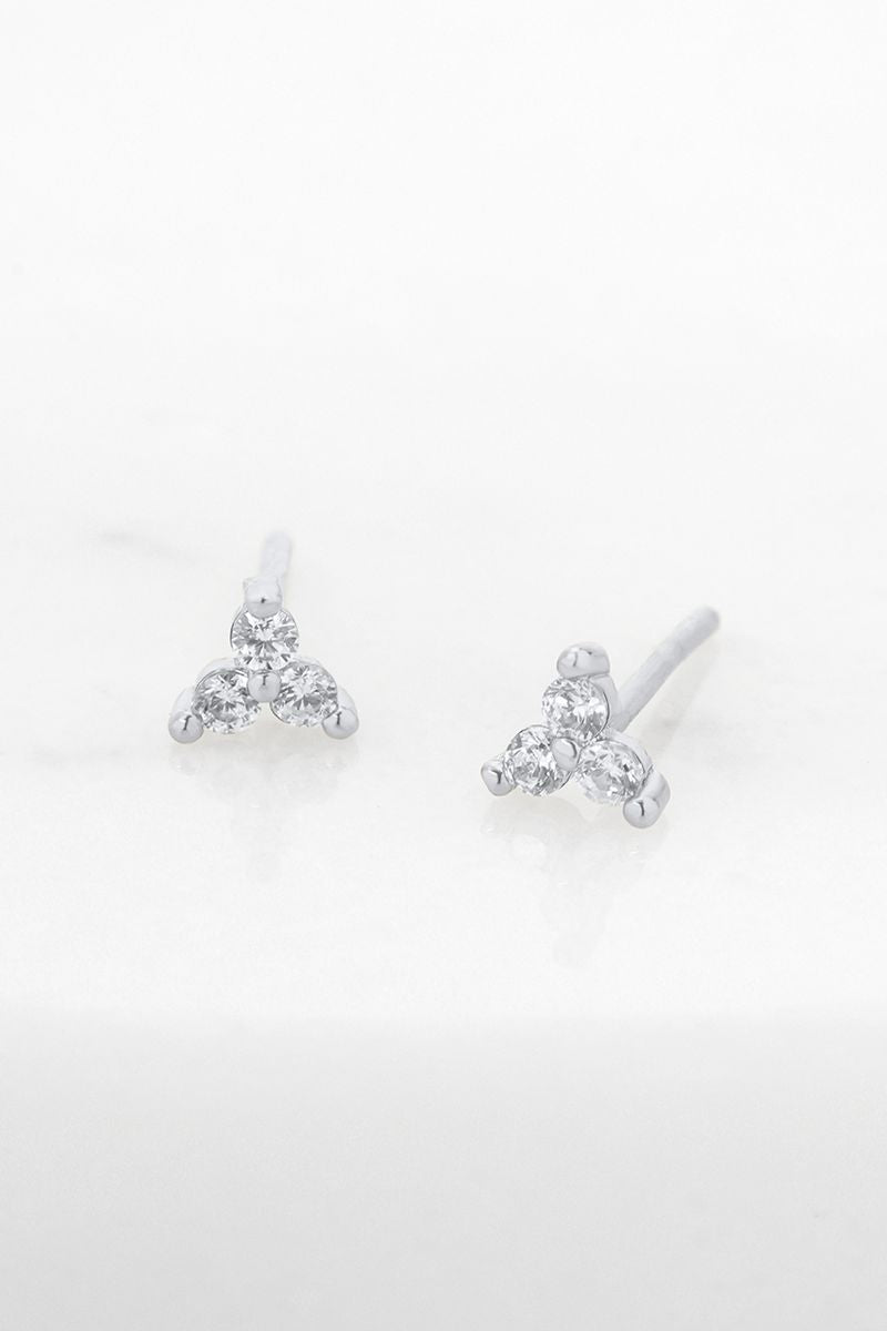 Zafino Ivy Stud - Silver