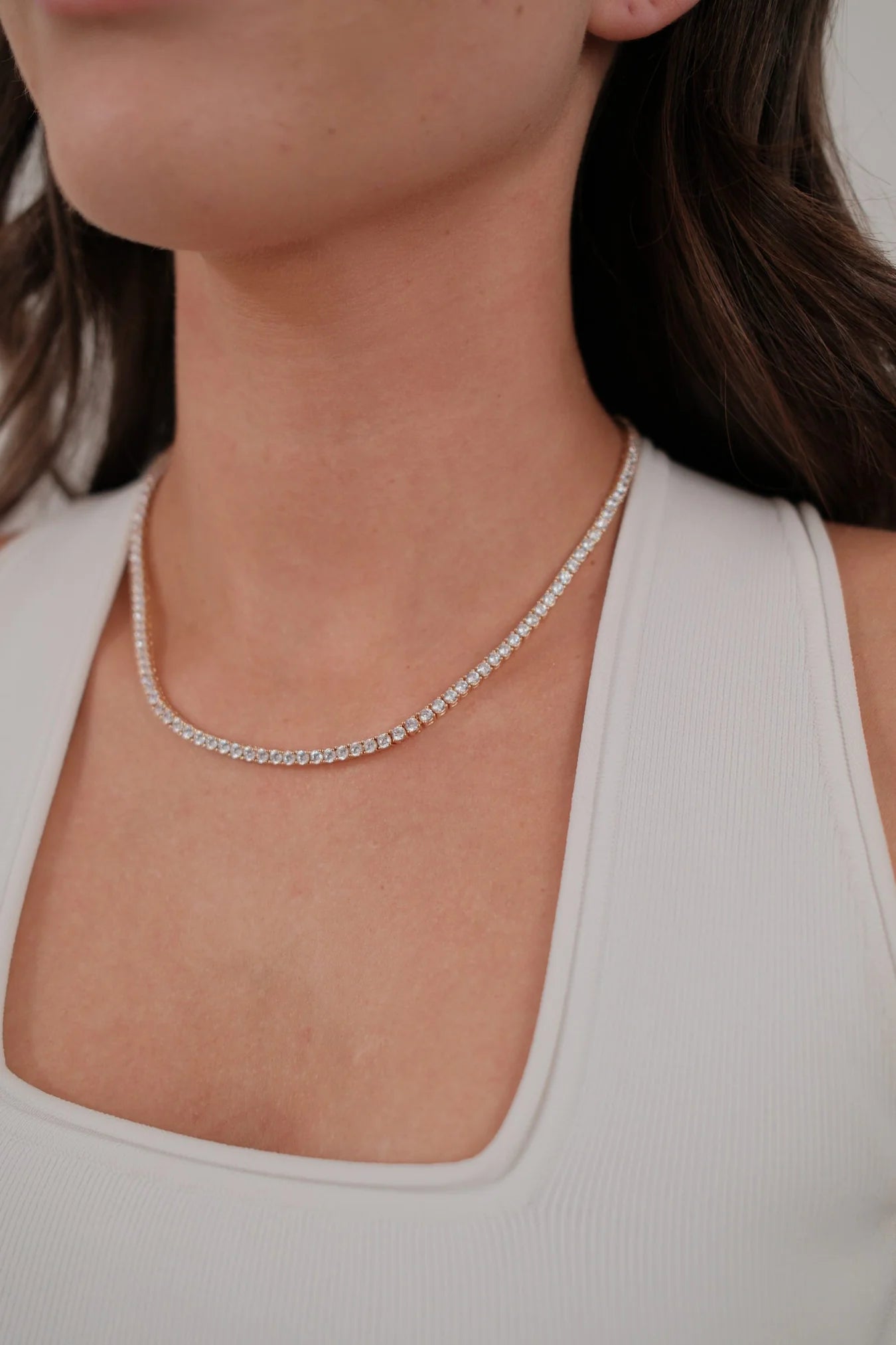 Zafino Dani Tennis Necklace Gold