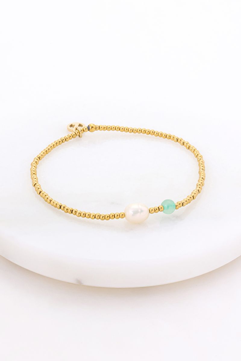 Zafino Brooke Bracelet - Sea/ Gold