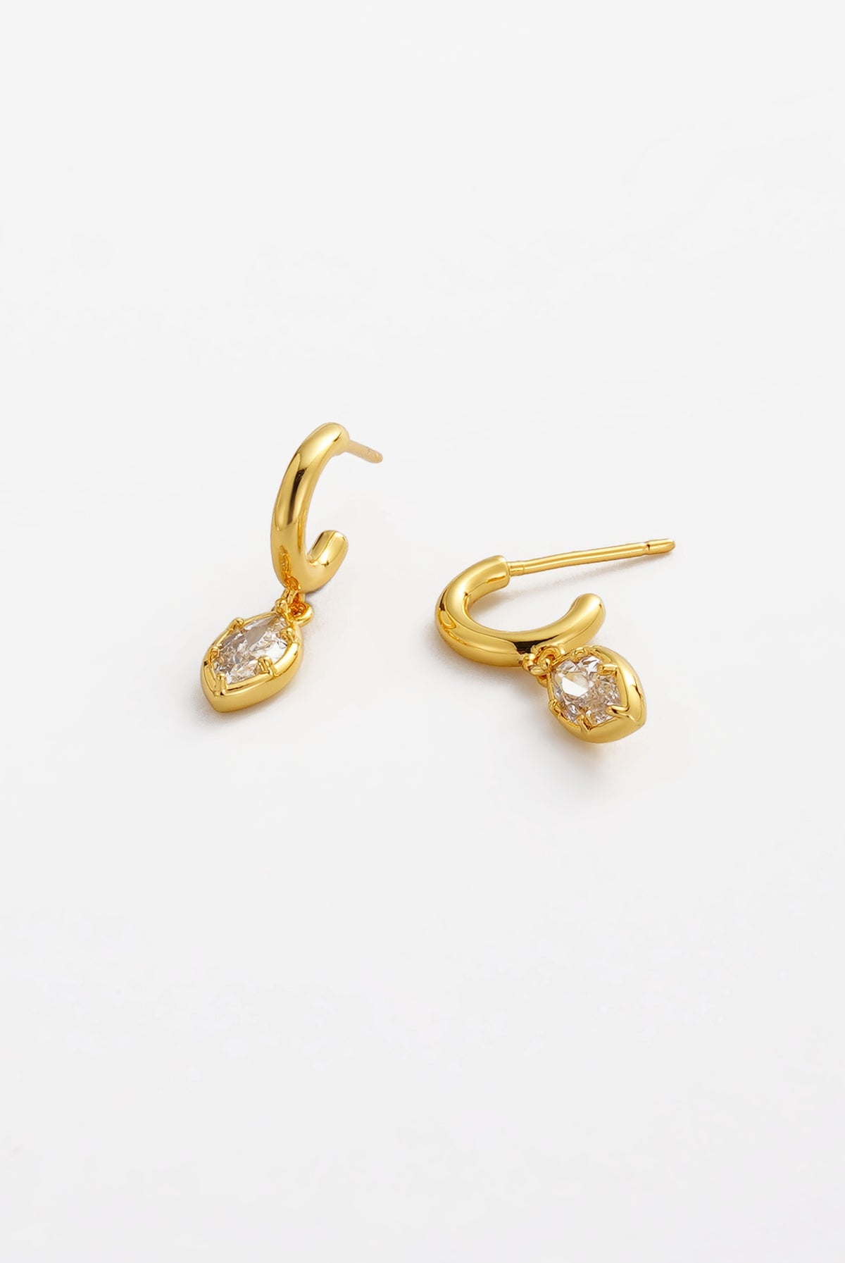Zafino Eden Crystal Hoop Gold