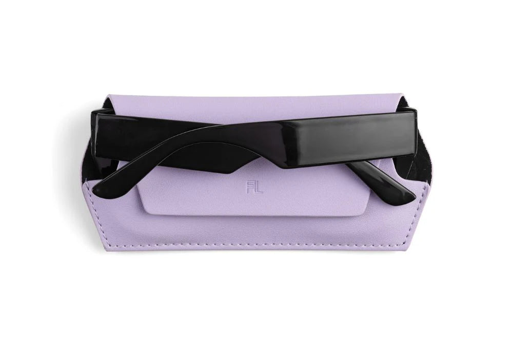 Fox and Leo Glasses Case- Lilac