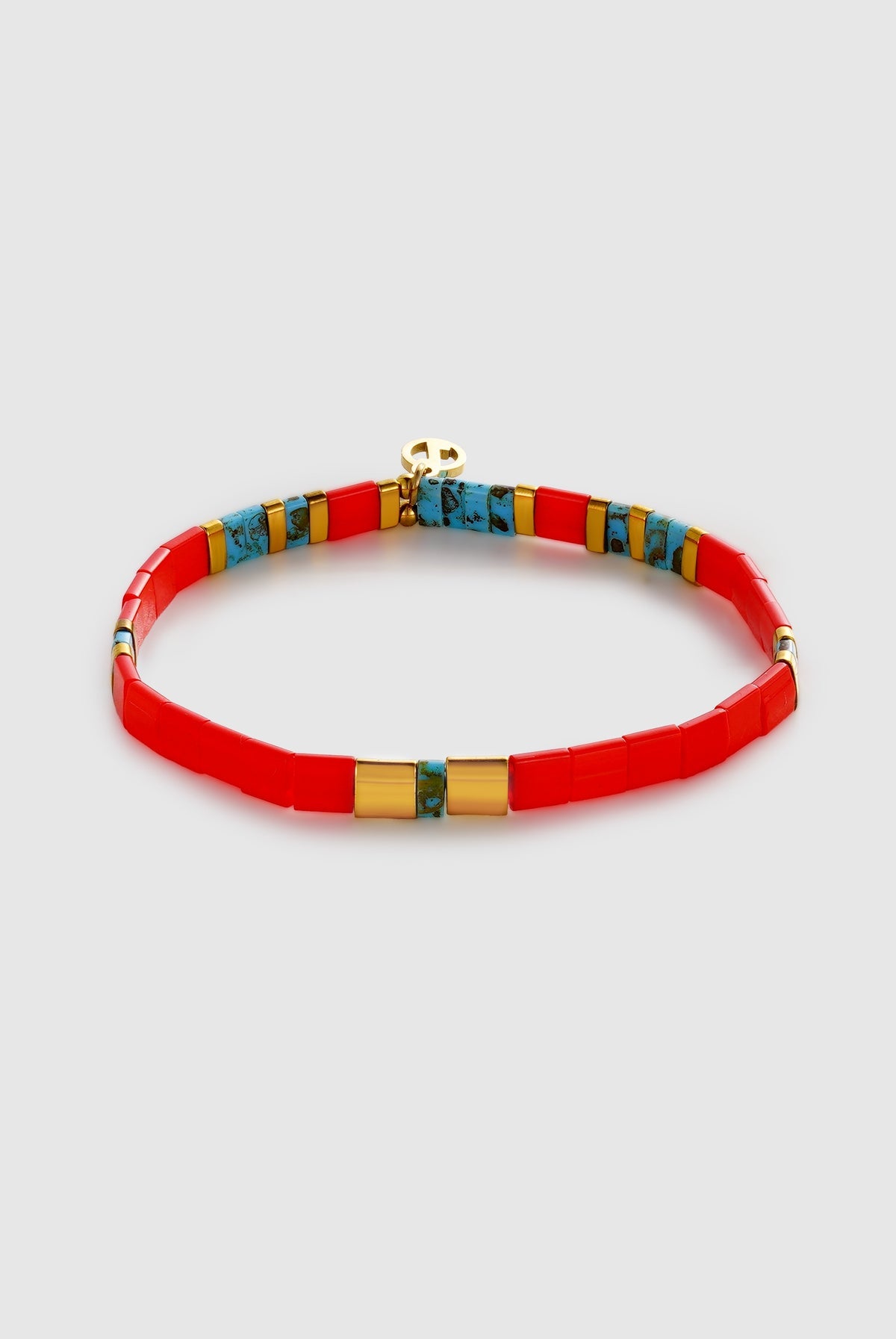 Zafino Tile Bracelet - Coral