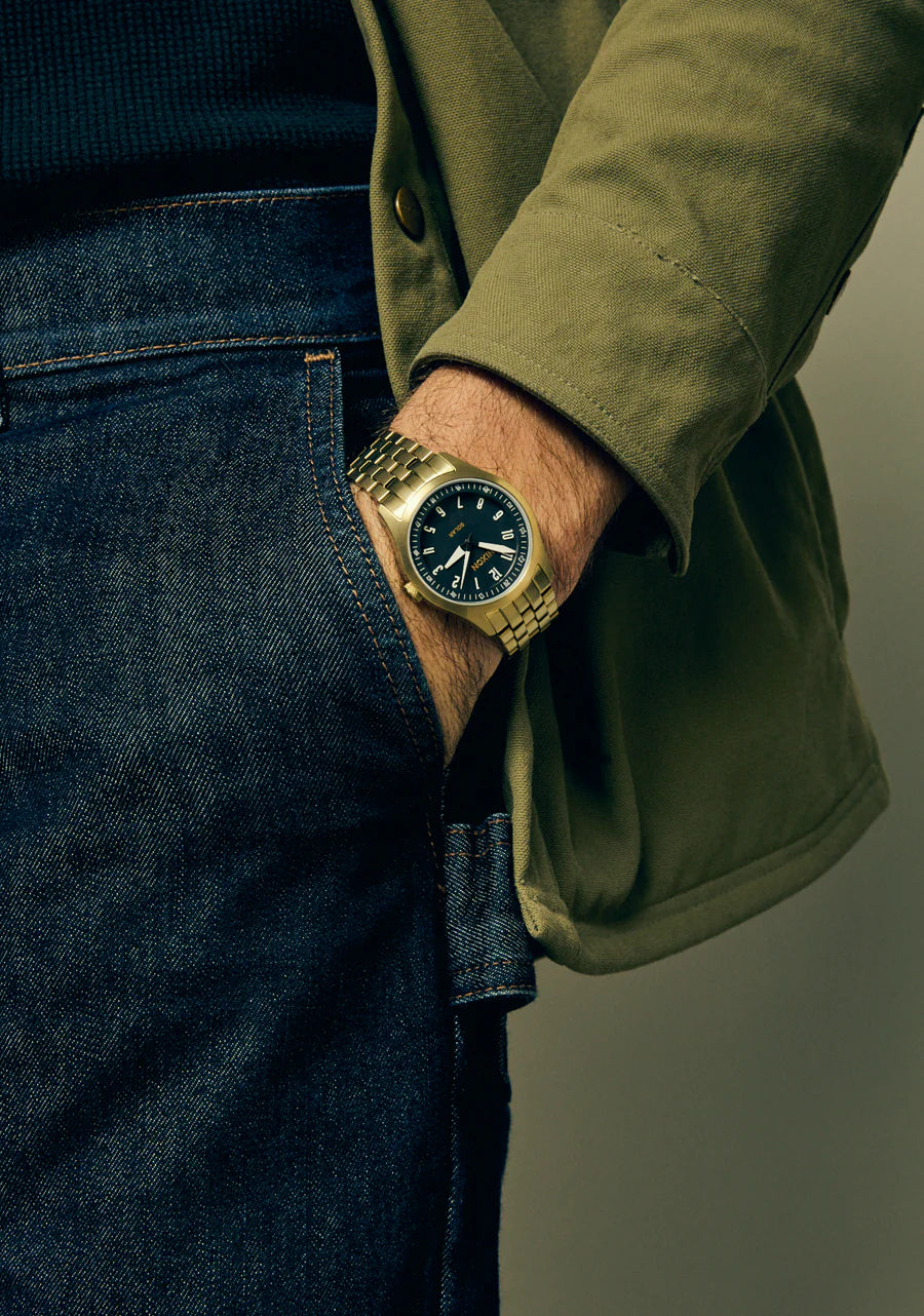 Nixon Echo 38 Gold and Black Watch