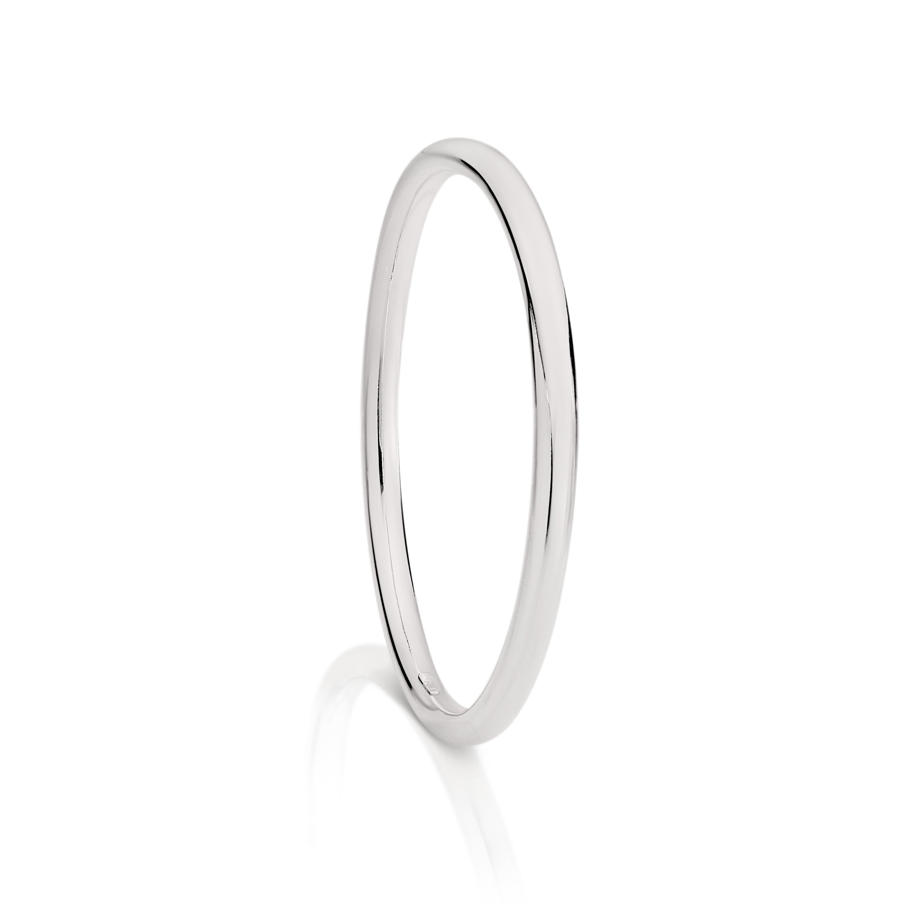 Sterling Silver 5mm Golf Bangle 70mm