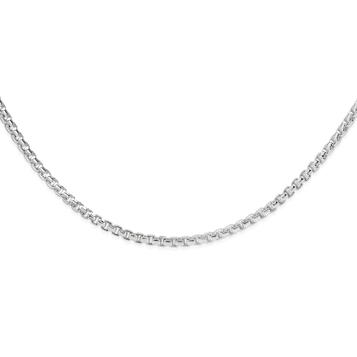 Sterling Silver Venetian Box Link Chain 45cm