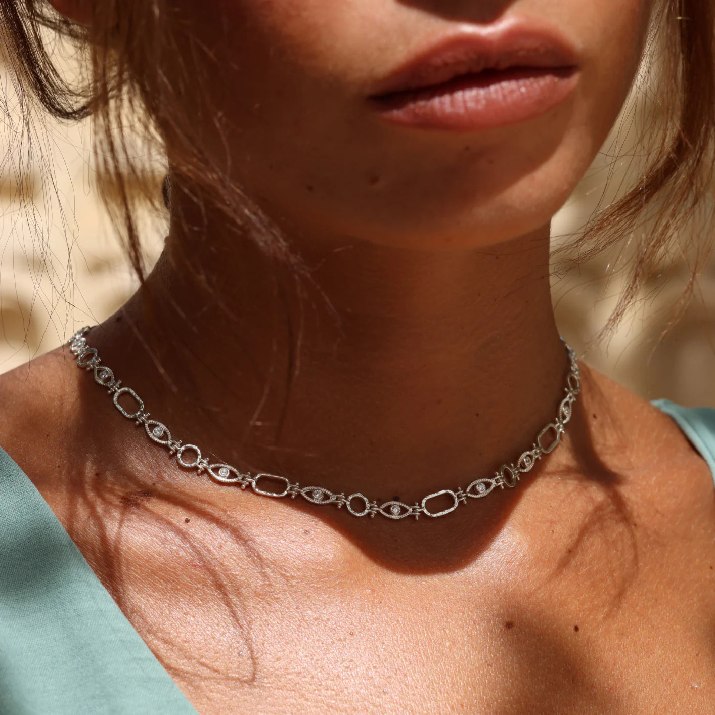 Toni May All Seeing Eye Silver Necklace