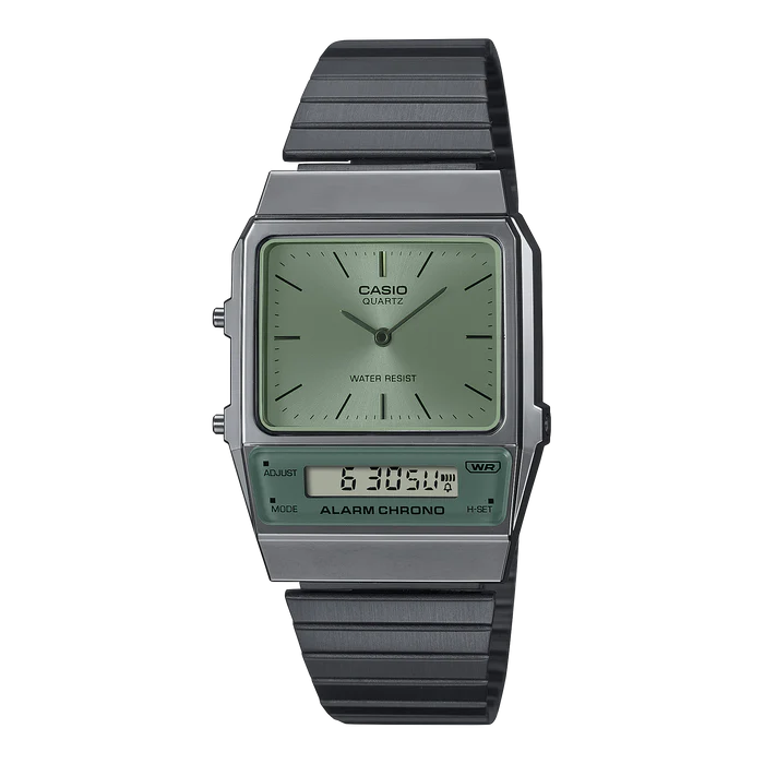 Casio Duo Nostalgic Green Watch AQ800ECGG-3A