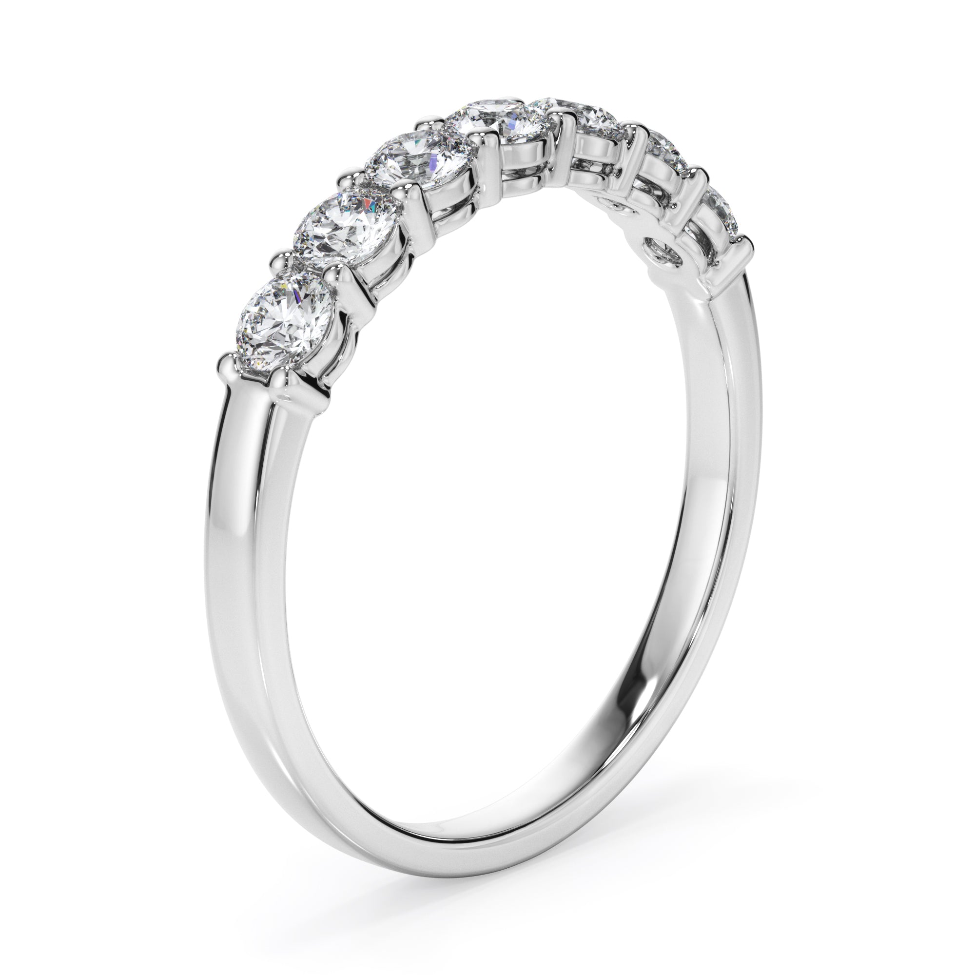 18ct White Gold 0.56ct Round Brilliant Cut Diamond Ring