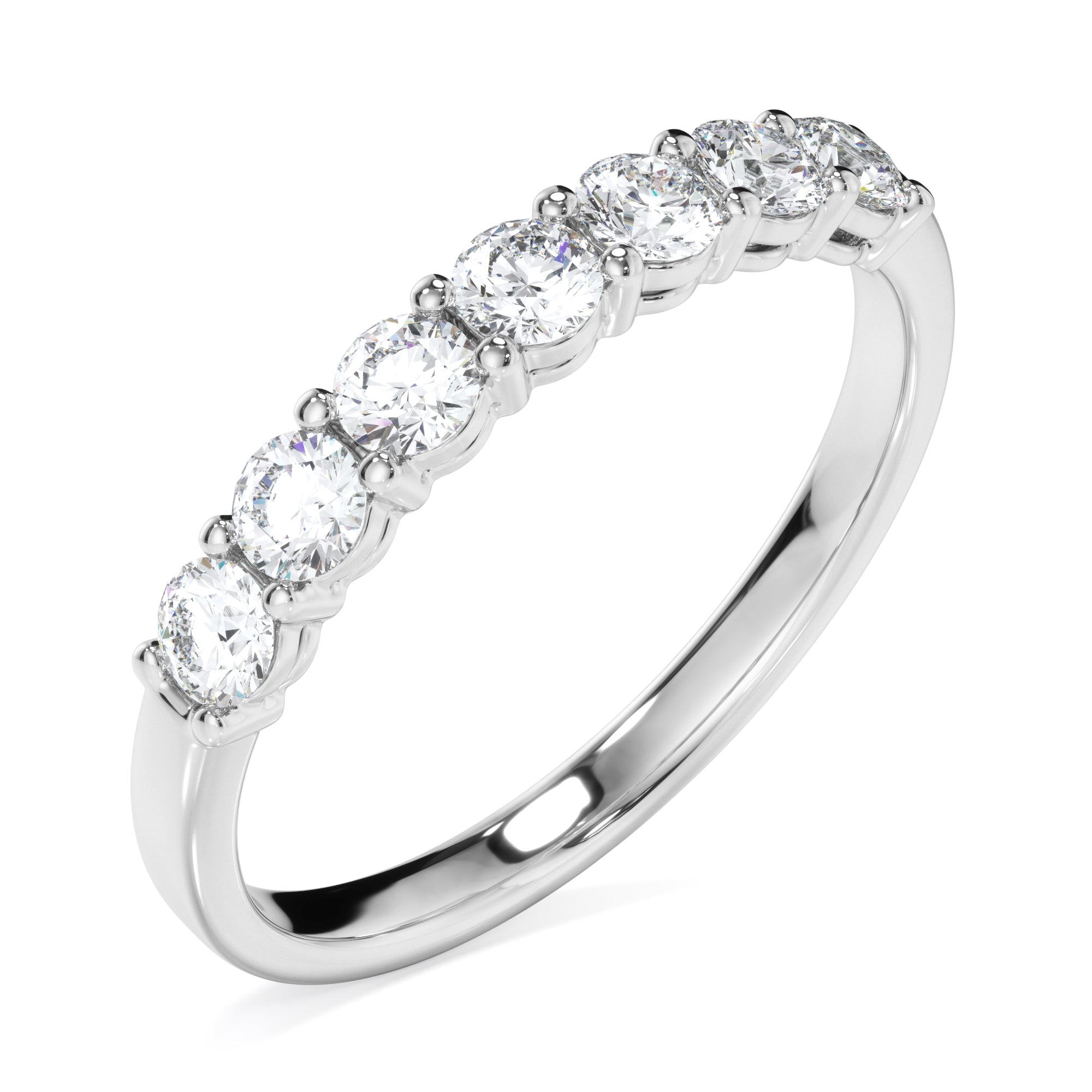 18ct White Gold 0.56ct Round Brilliant Cut Diamond Ring