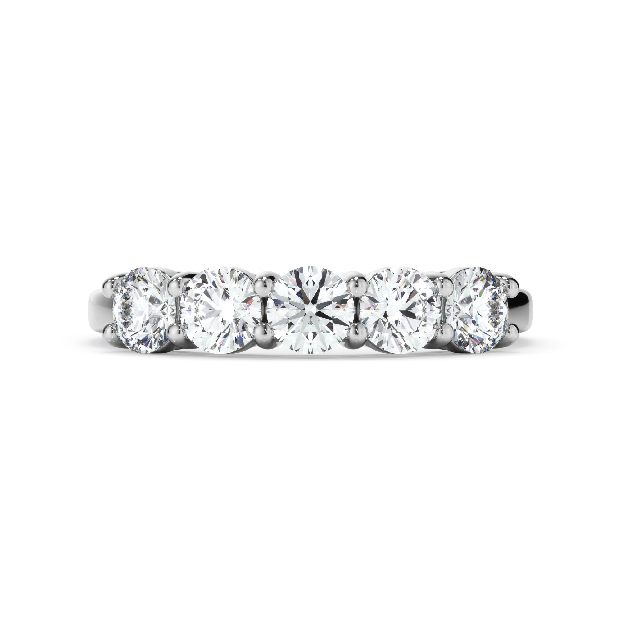 18ct White Gold Five Stone Diamond Ring
