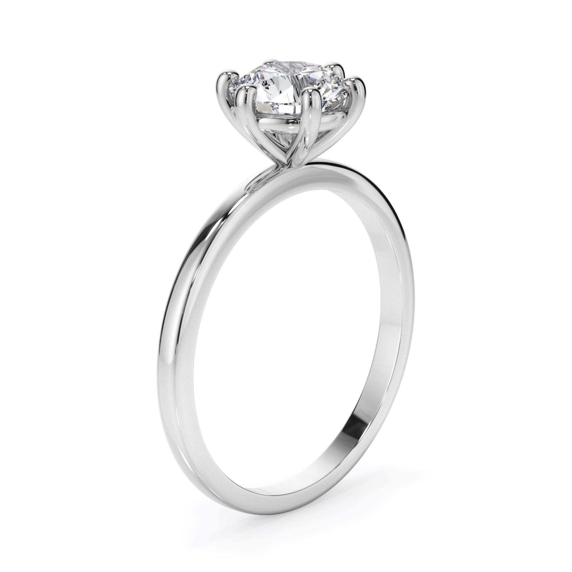18ct White Gold Round Brilliant Cut Diamond Ring