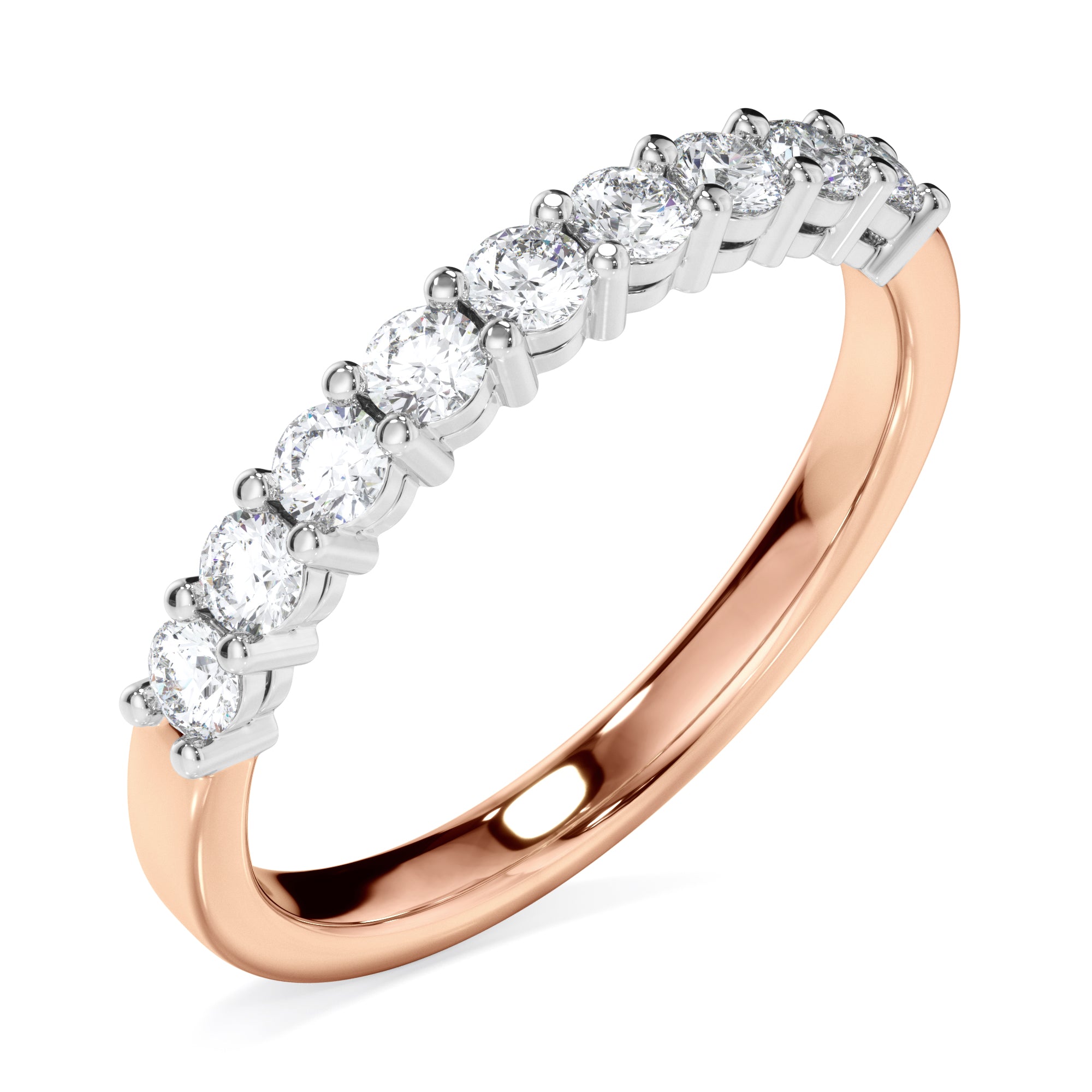 18ct Rose Gold 0.45ct Diamond Ring