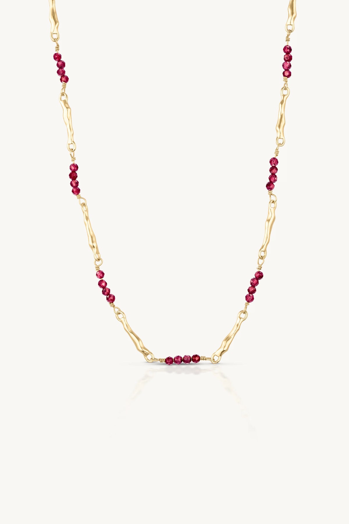 Toni May Aphrodite Rhodolite Gold Necklace