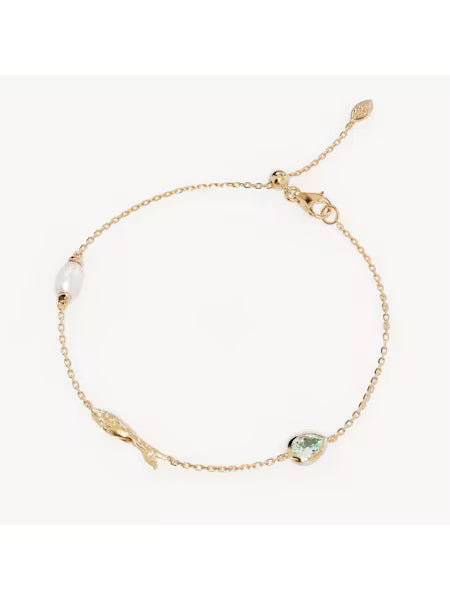 By Charlotte 18k Gold Vermeil Wishing Bracelet