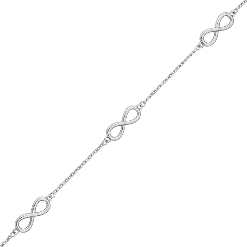 Sterling Silver Infinity Bracelet