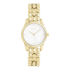 Oozoo Gold/White Watch