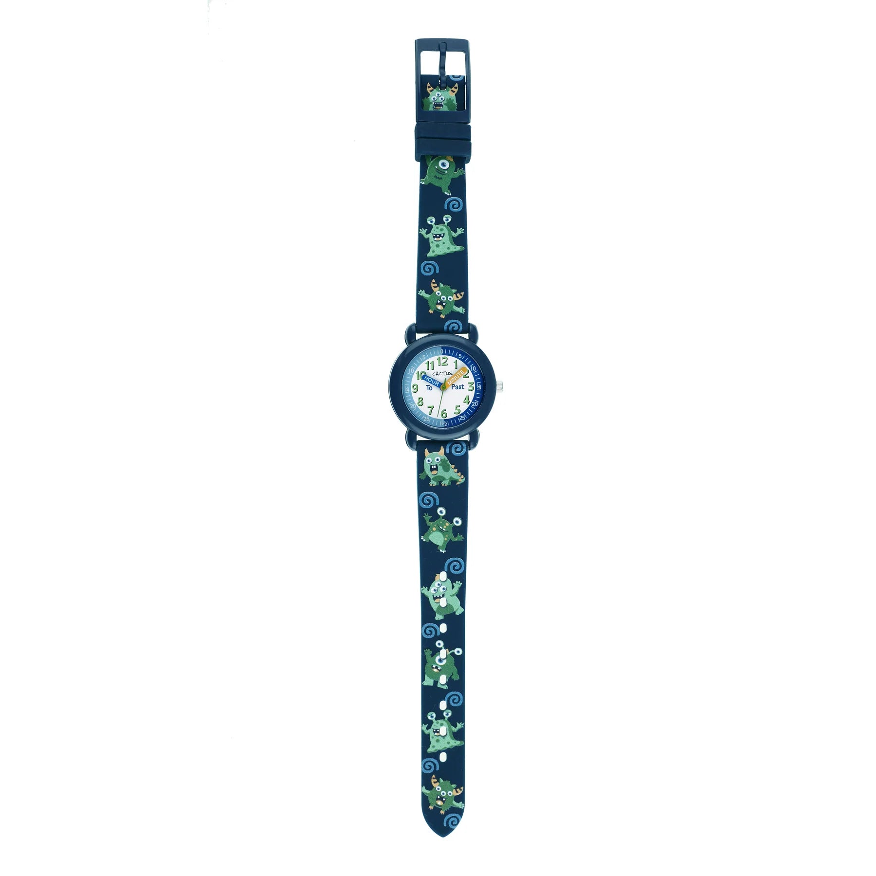 Cactus Timekeeper - Kids Watch - Navy Blue with Monsters
