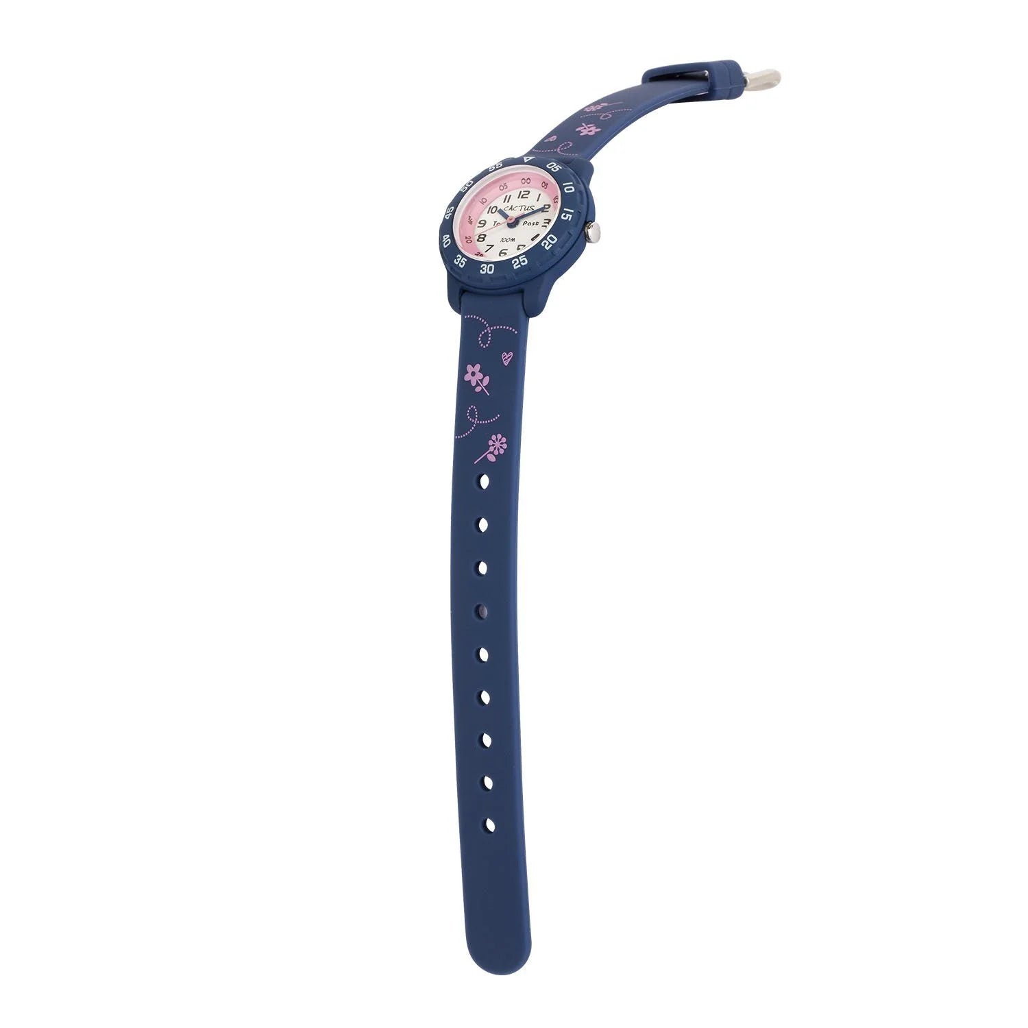 Cactus Junior Time Teacher Blue & Pink flowers