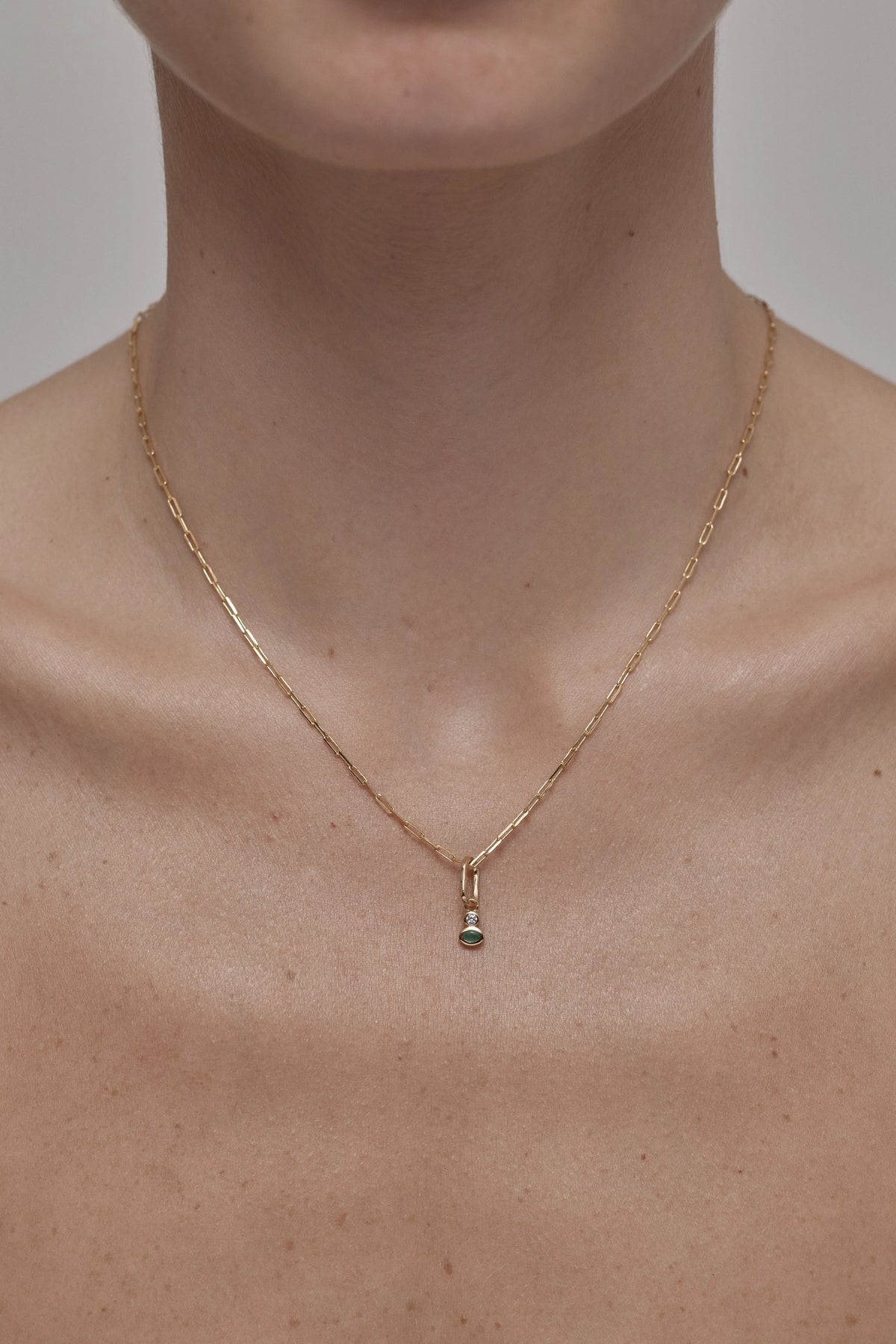 Toni May May Emerald Petite Gold Charm