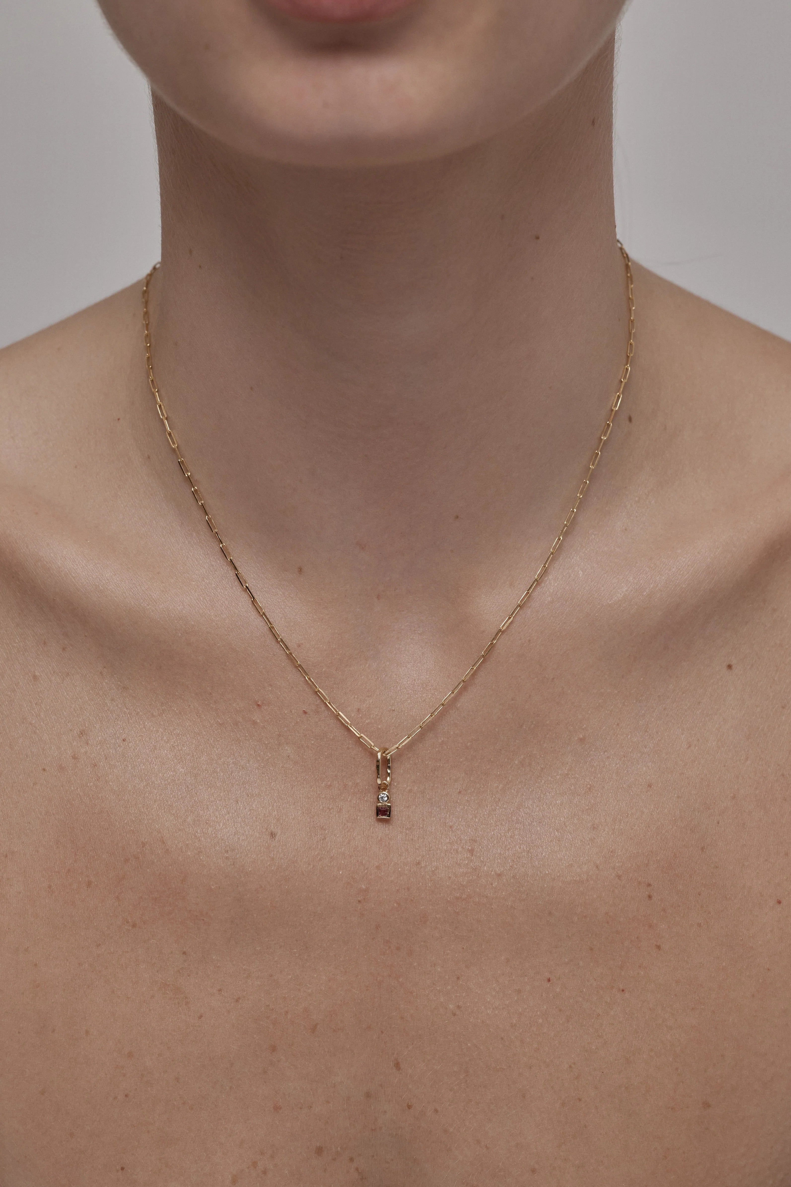 Toni May July Ruby Petite Gold Charm