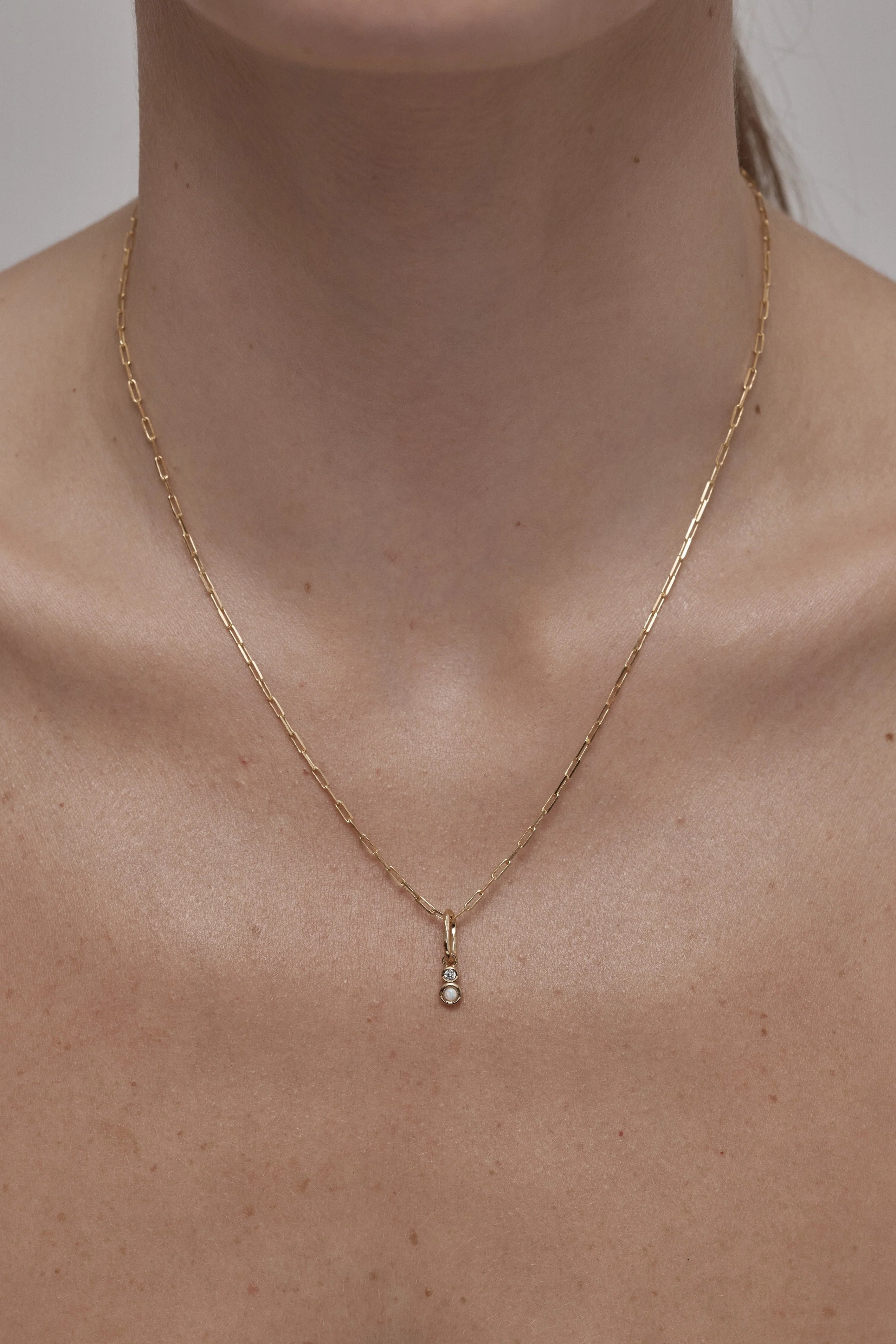 Toni May October Opal Petite Gold Charm