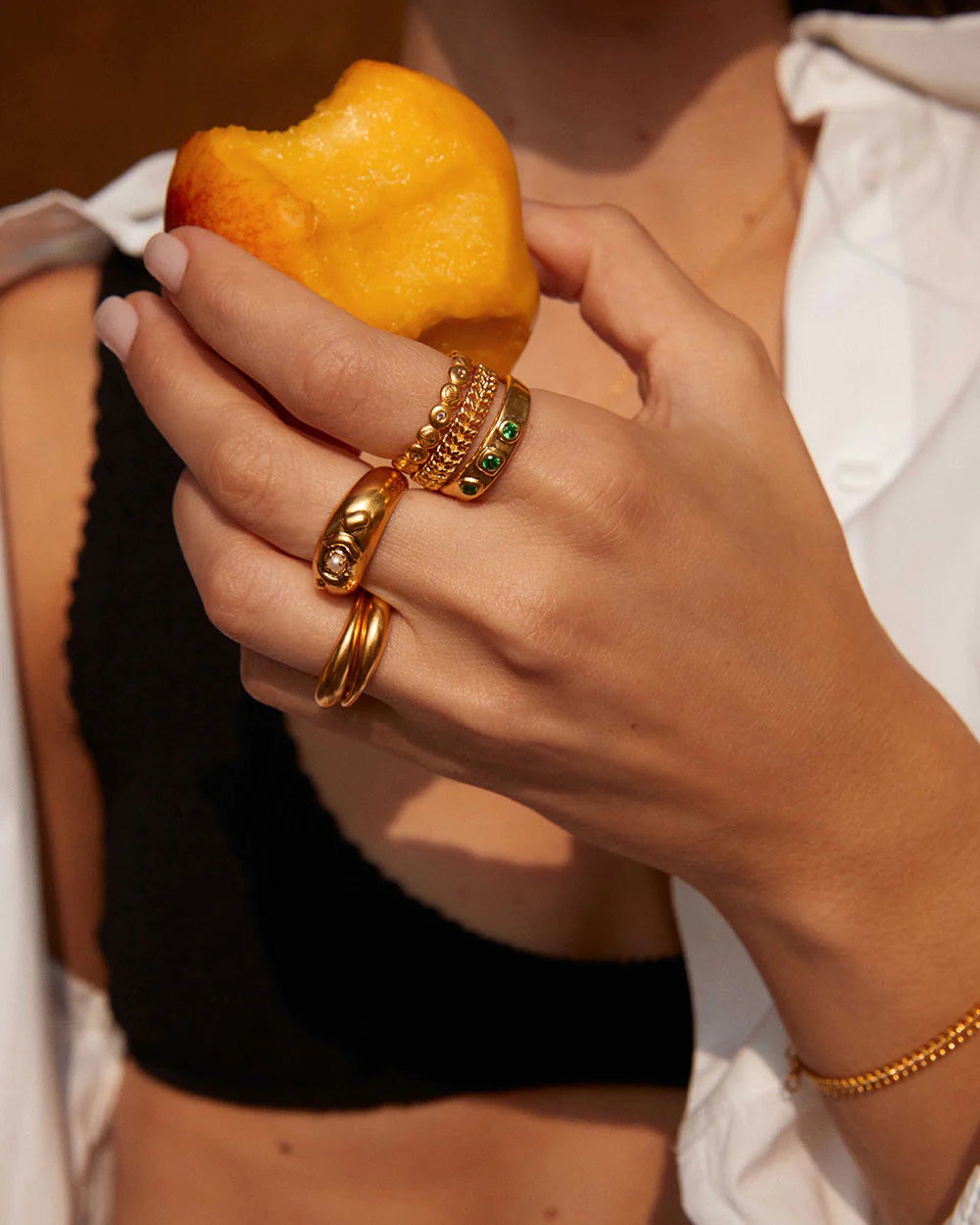 Kirstin Ash Il Mare Ring- 18k Gold Vermeil