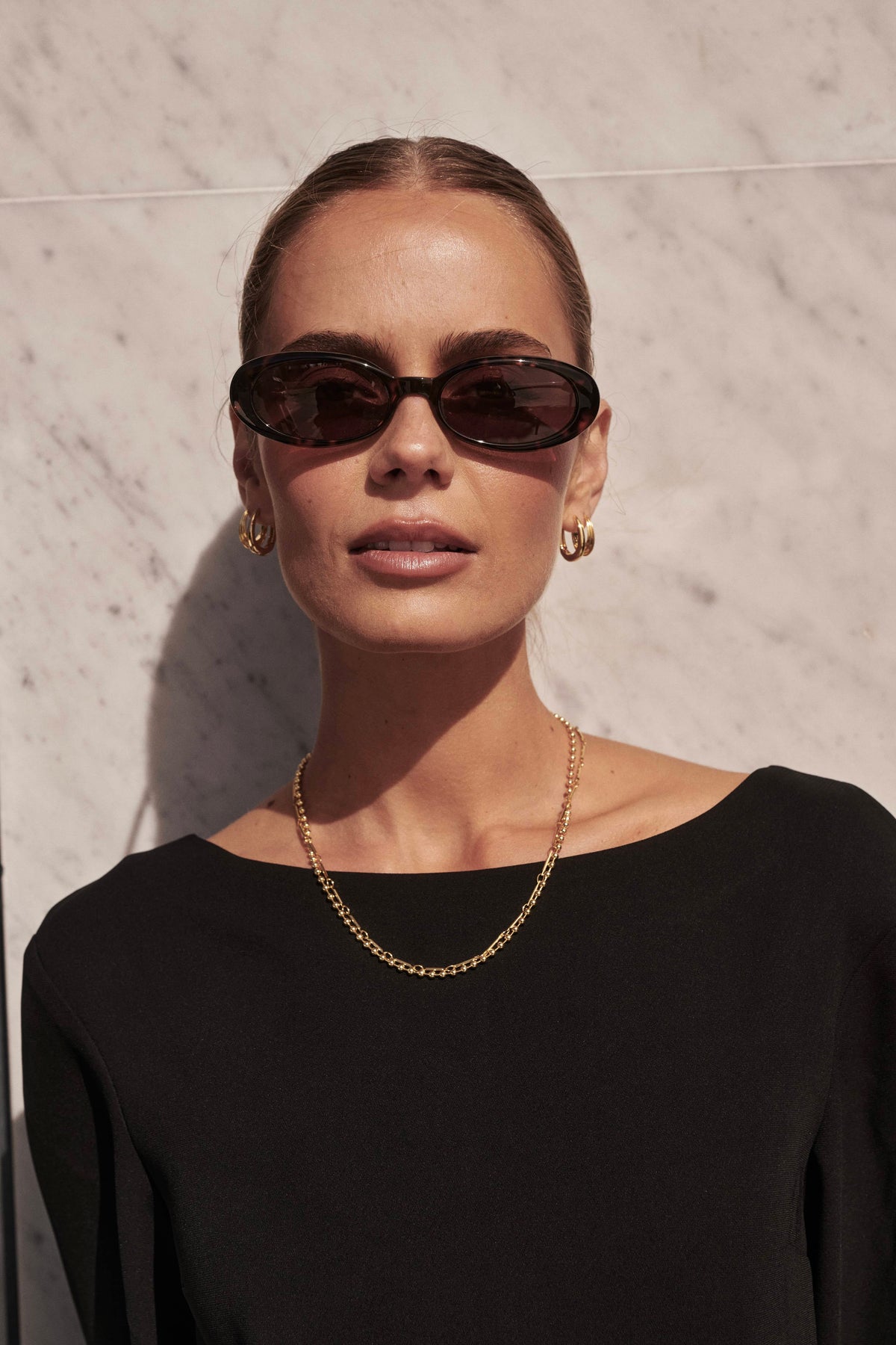 Zafino Marley Gold Hoop- Medium