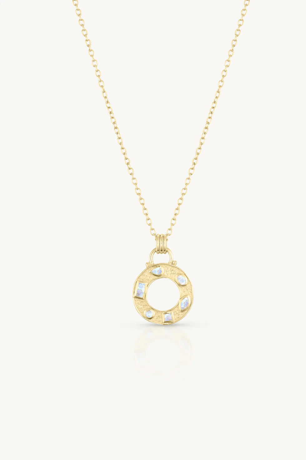 Toni May Cleo Moonstone Gold Necklace