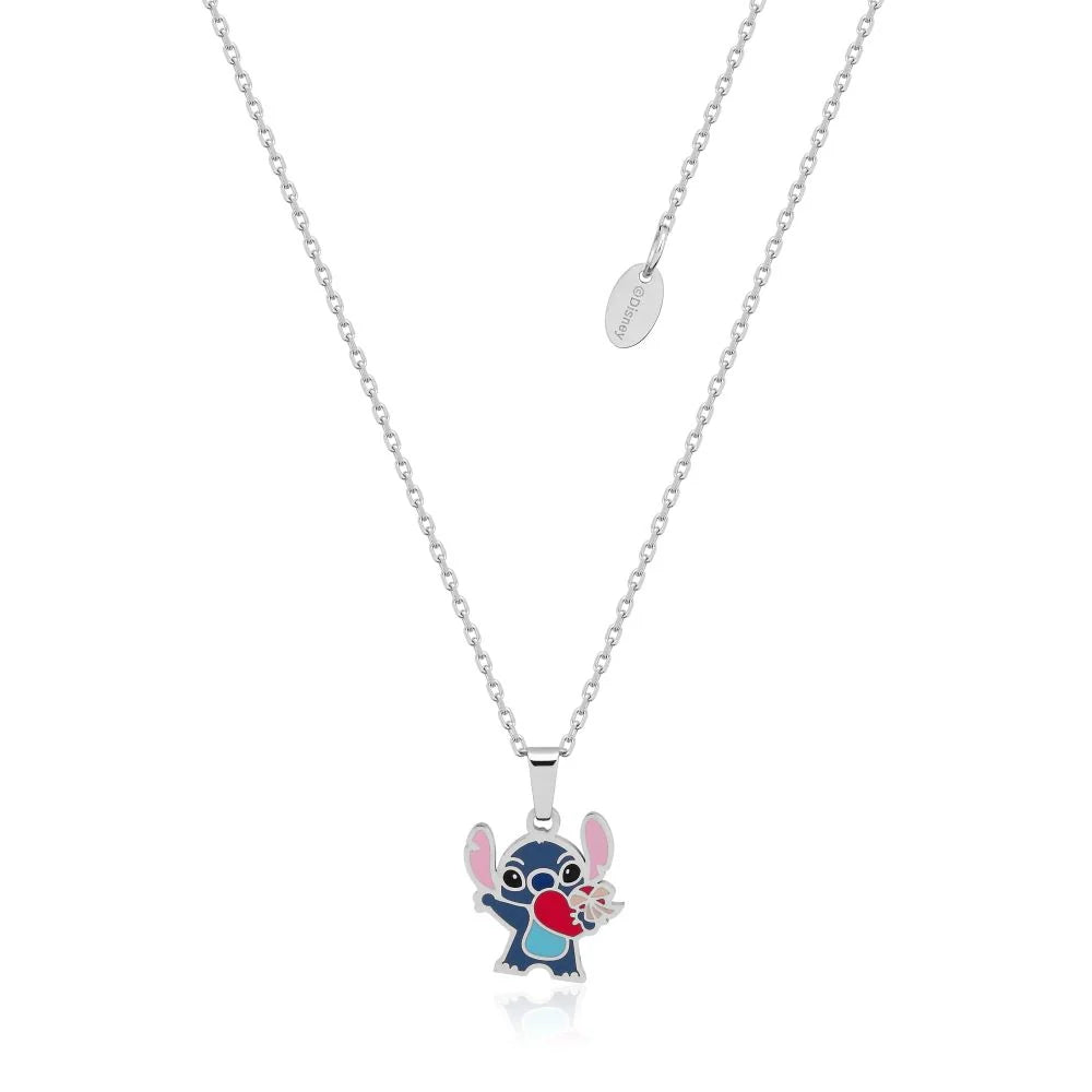 Couture Kingdom - ECC Disney Lilo and Stitch Heart Enamel Necklace