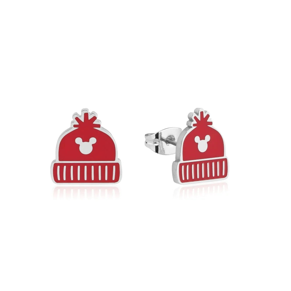 Couture Kingdom ECC Disney Mickey Mouse Holiday Beanie Stud Earrings