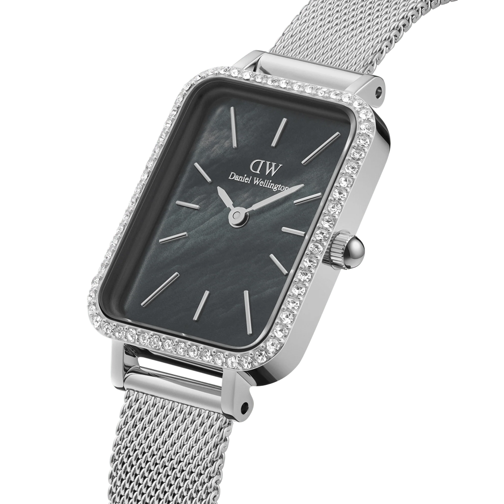 Daniel Wellington Quadro Lumine Bezel Sterling Black MOP