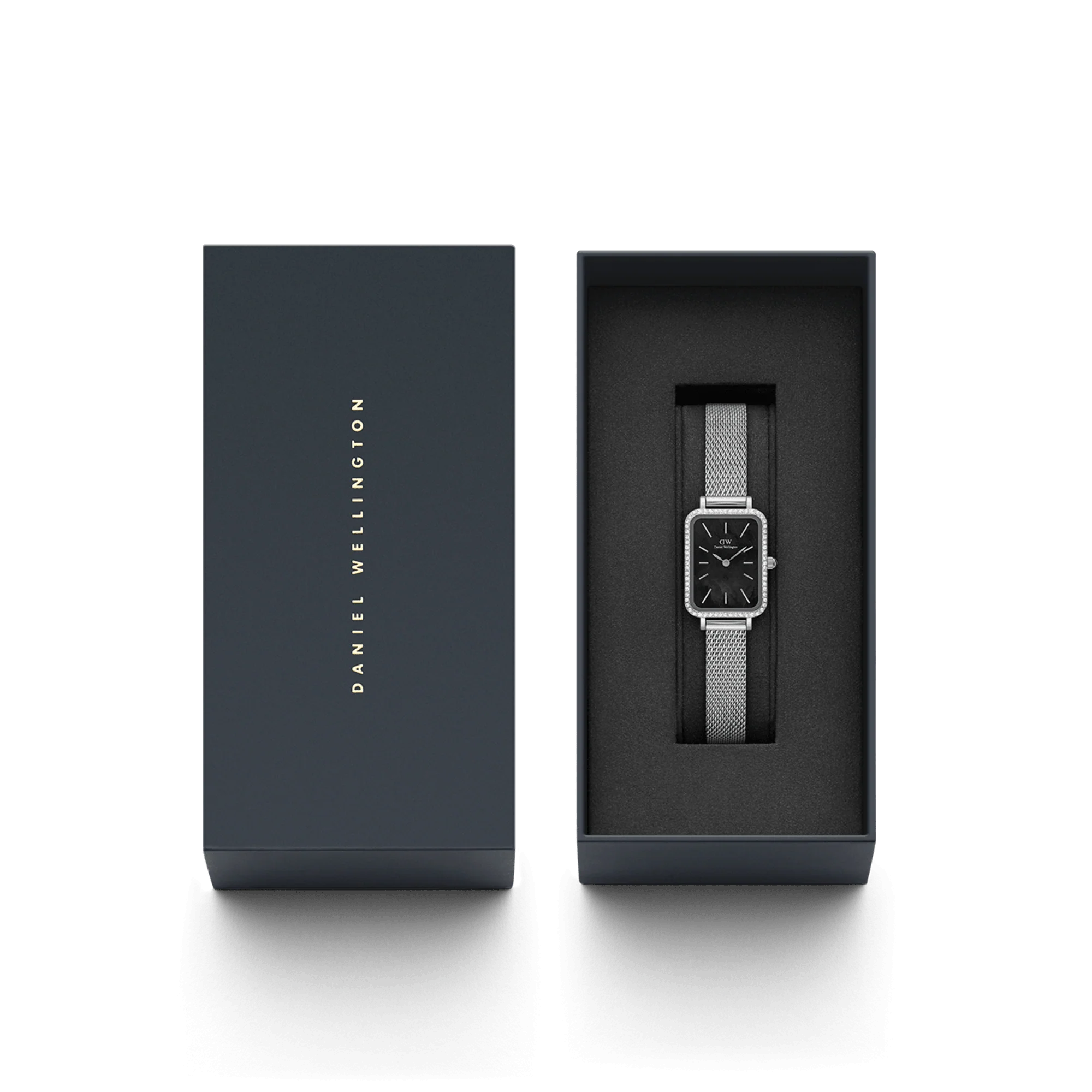 Daniel Wellington Quadro Lumine Bezel Sterling Black MOP