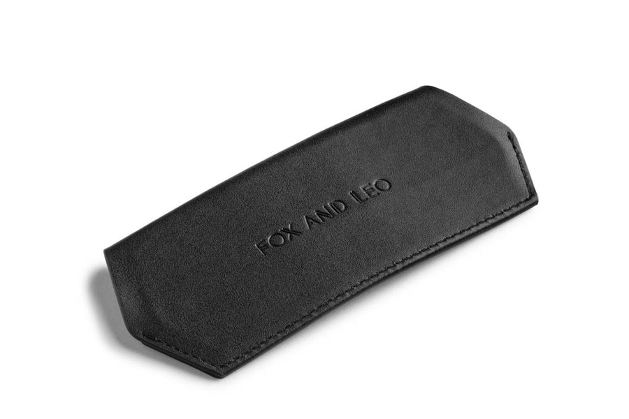 Fox and Leo Glasses Case- Black