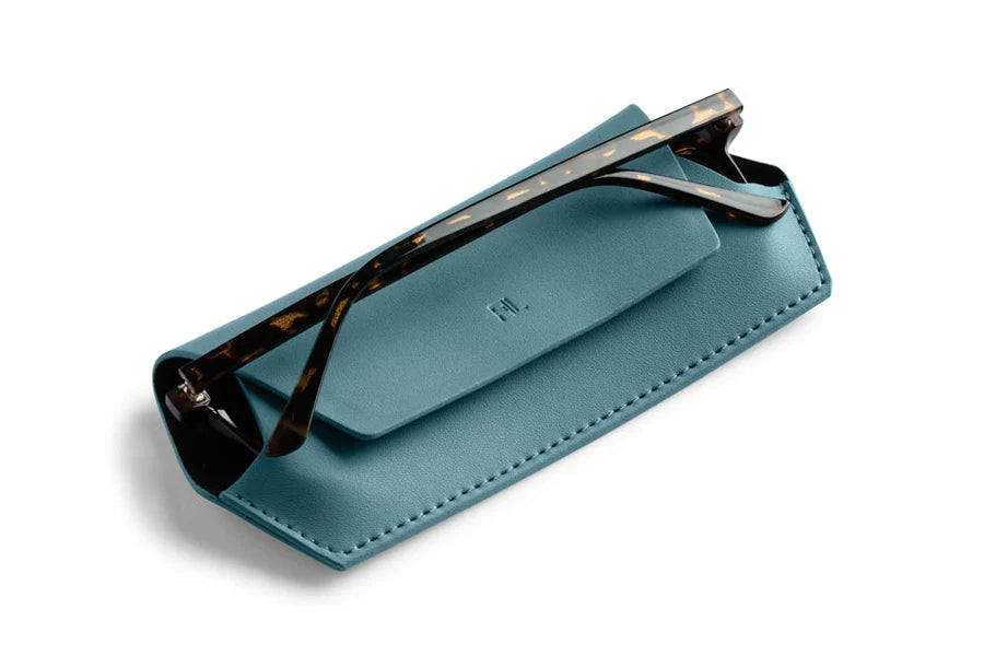 Fox and Leo Glasses Case- Teal