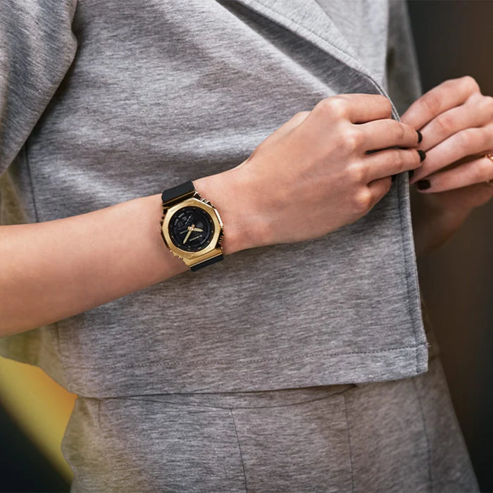 G-Shock GMS2100GB1A gold Duo Mid Size Watch