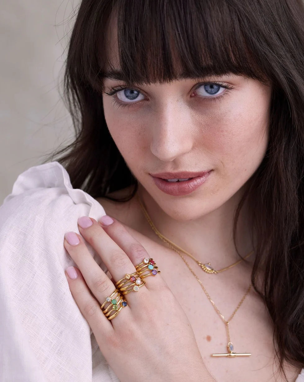 Toni May September Sapphire Gold Birthstone Ring