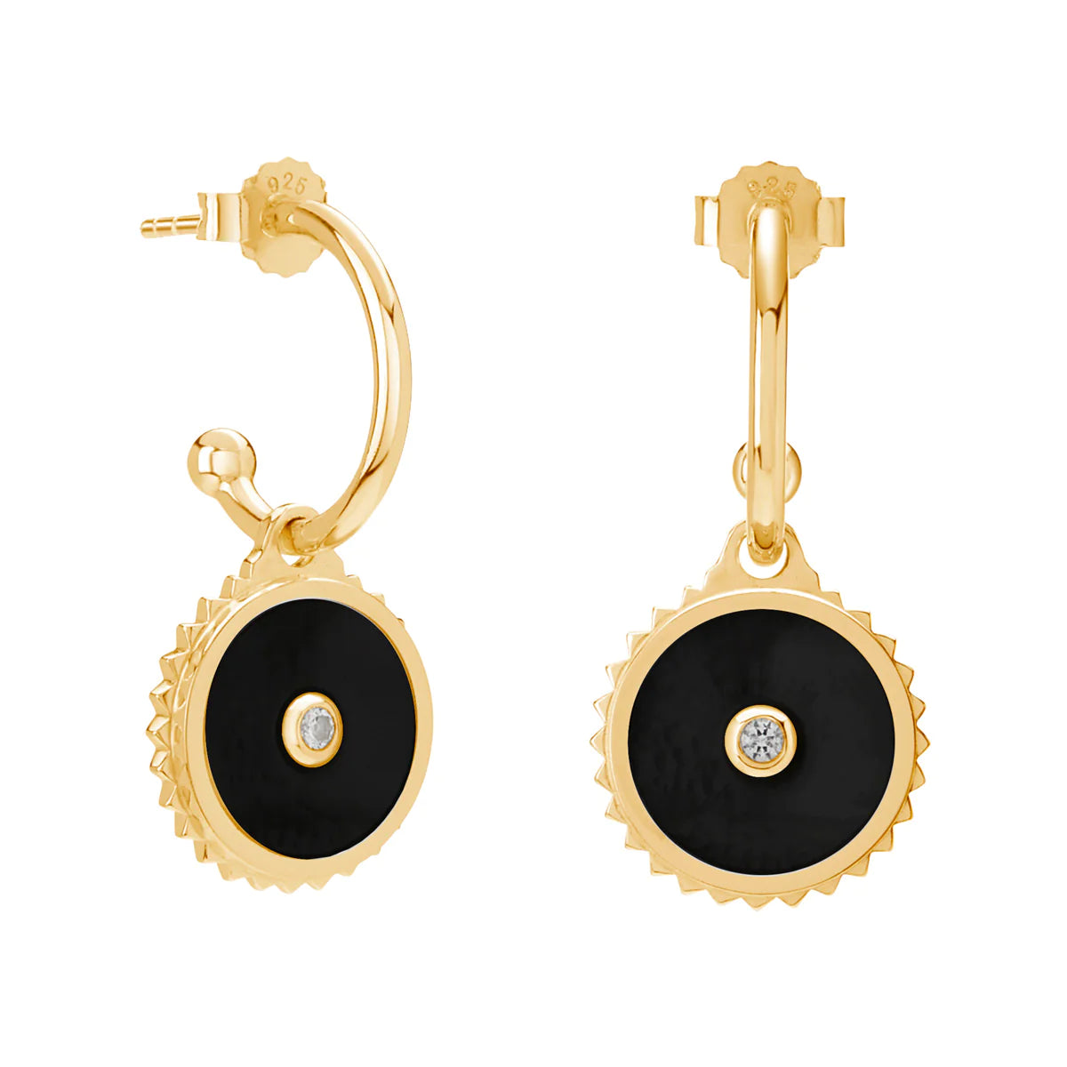 Murkani Halcyon Equilibrium Earrings in 18kt Yellow Gold Plate