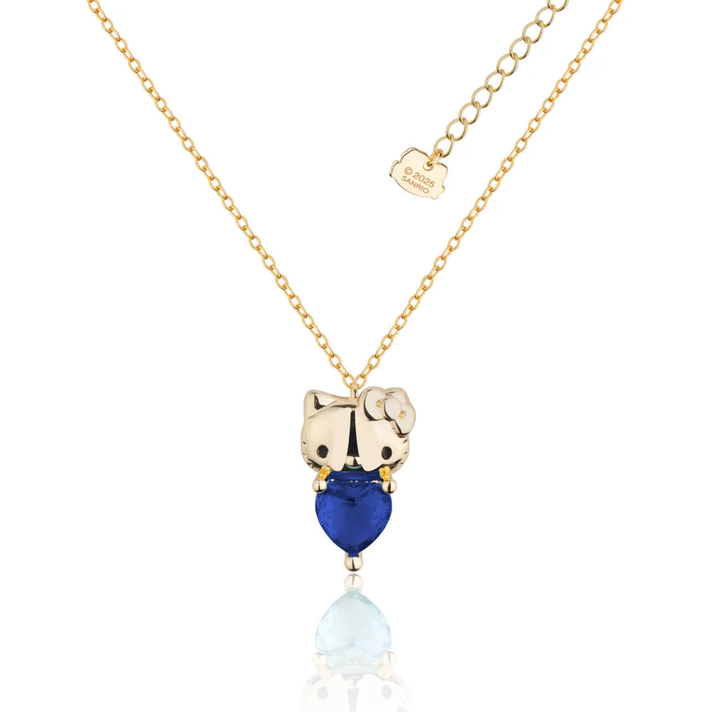 Couture Kingdom - Sanrio Hello Kitty September Birthstone Necklace Gold