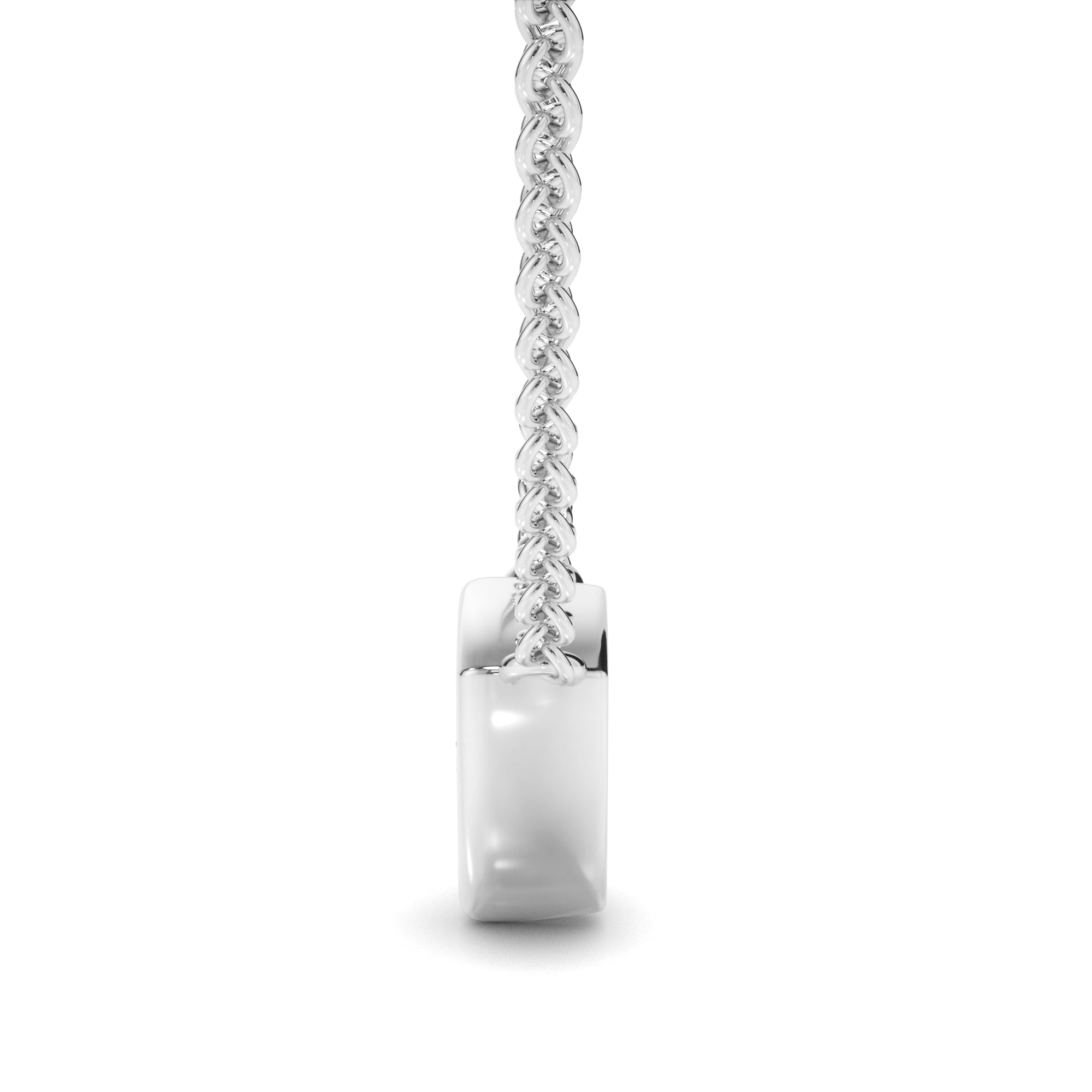 Trilliant Cut Diamond Bezel Set Necklet