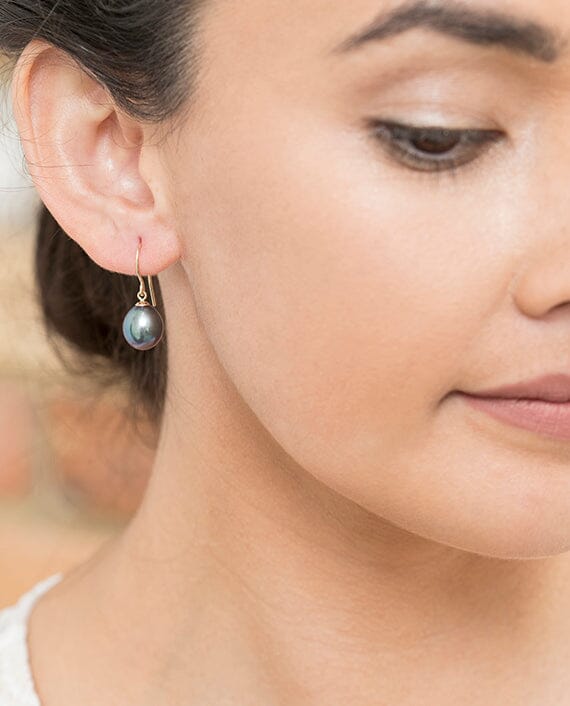 9cy Yellow Gold The Moonlight Sonata Earrings