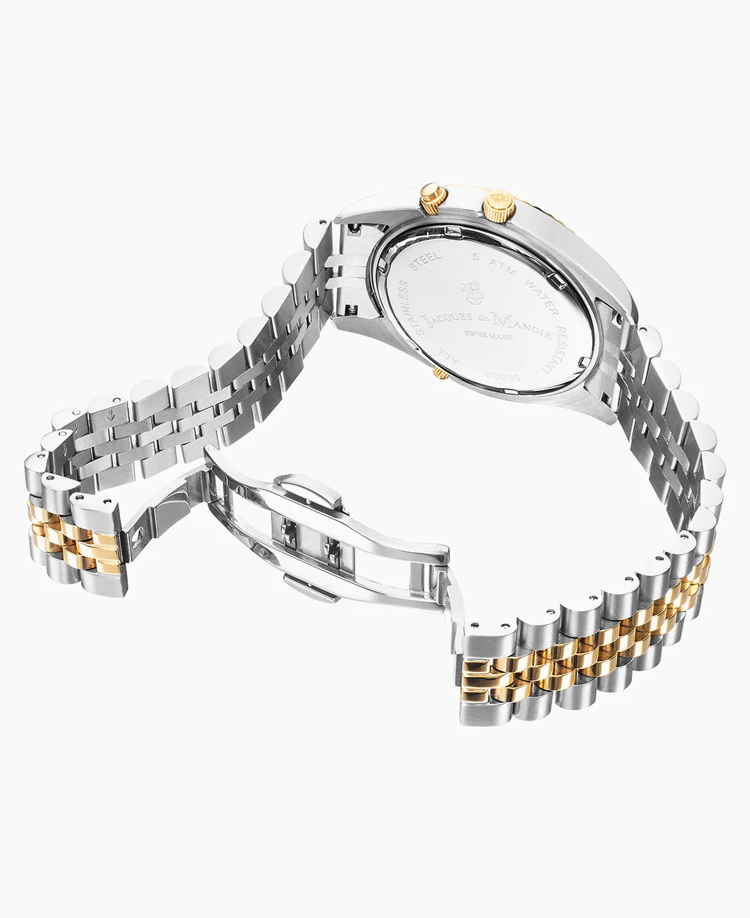 Jacques Du Manoir Inspiration Monophase Silver and Gold Watch
