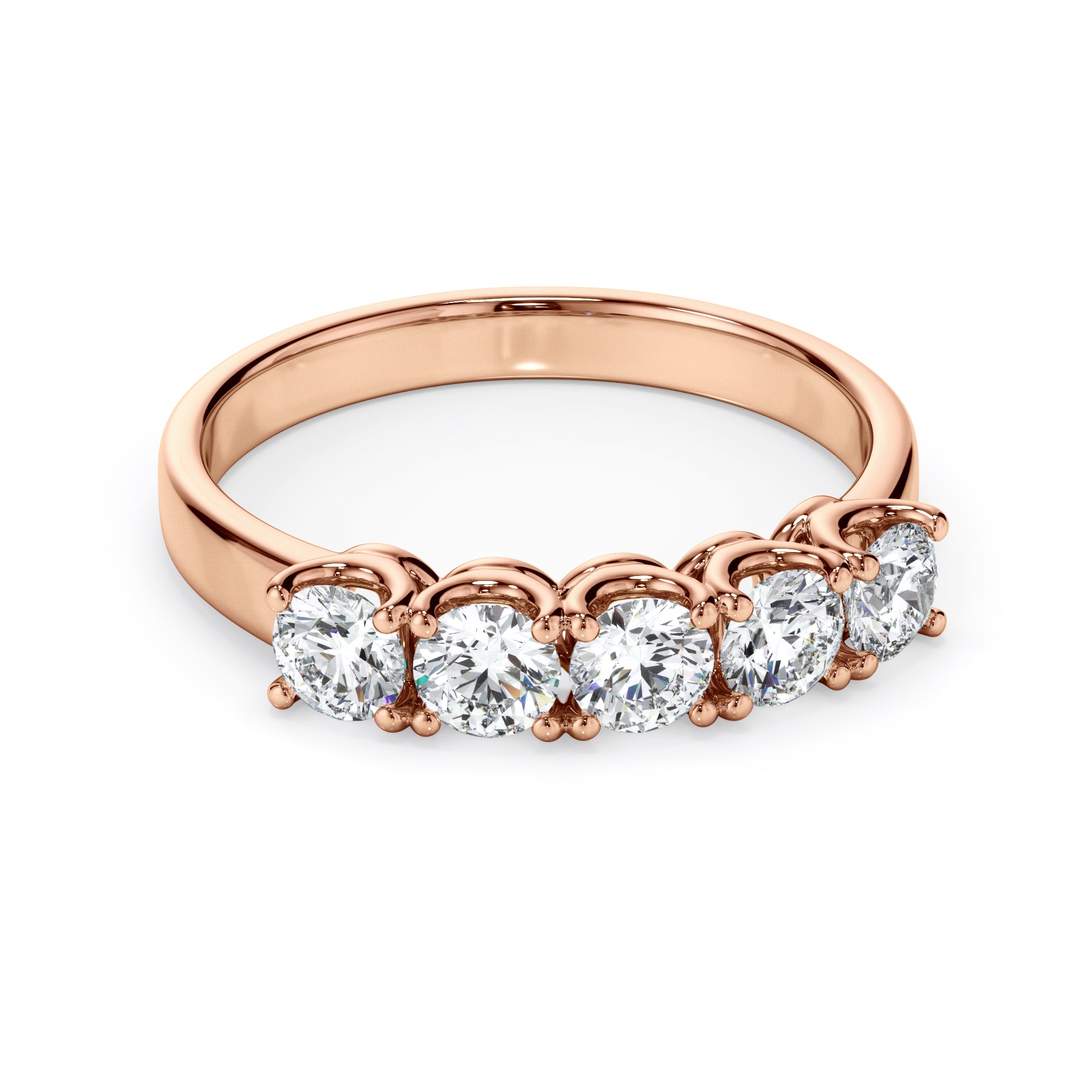 18ct Rose Gold 1ct Stone Diamond Ring